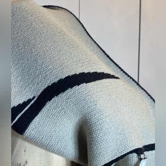 RICK OWENS FW24 PORTERVILLE PORTERVILLE JUMBO CREWNECK IN BLACK/PEARL WOOL KNIT - Picture 14 of 14